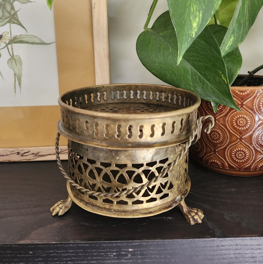 Vintage Brass Candle Holder